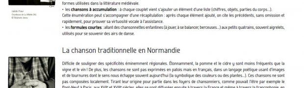 expositions:
Chanter, jouer, danser... Traditions musicales en Normandie (XVIIIème - XXème siècles):
chanter jouer danser p12 la chanson